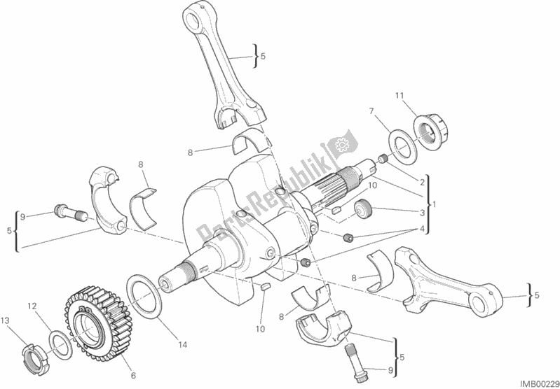 All parts for the 006 - Connecting Rods of the Ducati Scrambler Classic Brasil 803 2018